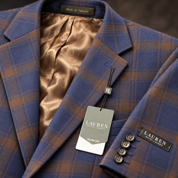 Lauren Ralph Lauren Other - Lauren Ralph Lauren Lexington UltraFlex Men's 48R Blue Plaid Blazer NWT